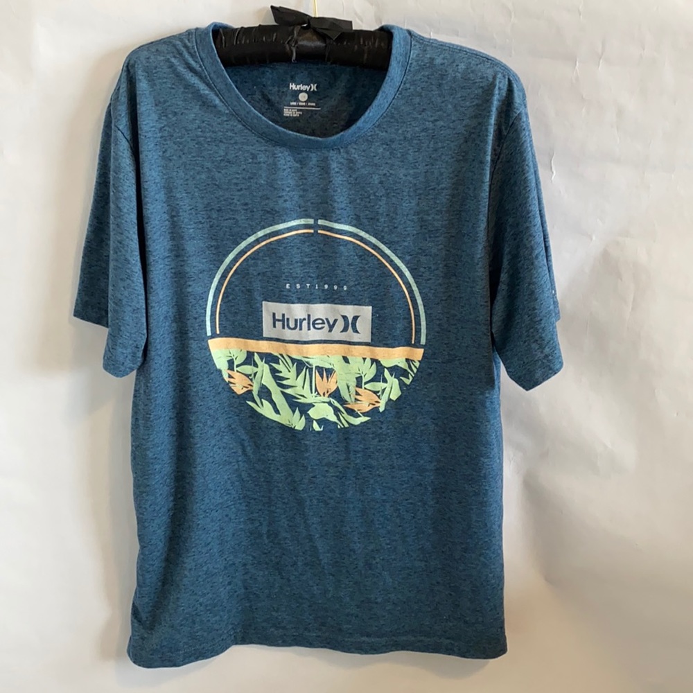 Hurley Men’s Tee Shirt Blue - Picture 2 of 4